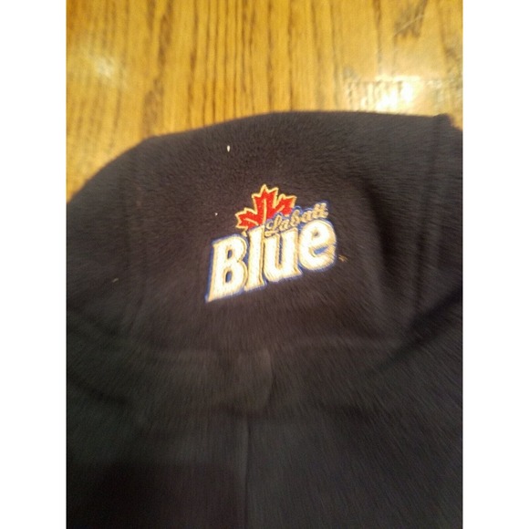Pittsburgh Penguins LABATT BLUE Fleece NHL Helmet Hat Winter Ski Beanie Cap - Picture 5 of 8